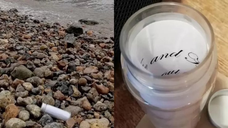 Записка в пляшці, послання в пляшці, лист, карта скарбів, загадка, шукають скарби в багнюці, викинуло на берег, соцмережі