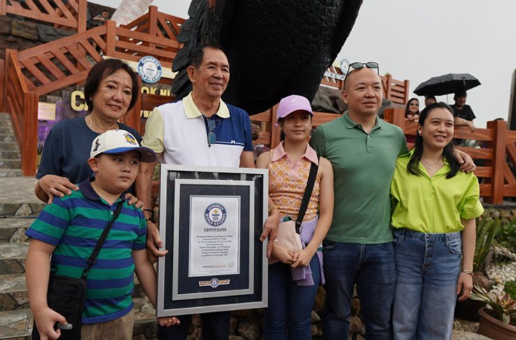 Сертификат рекорда в семье владельцев