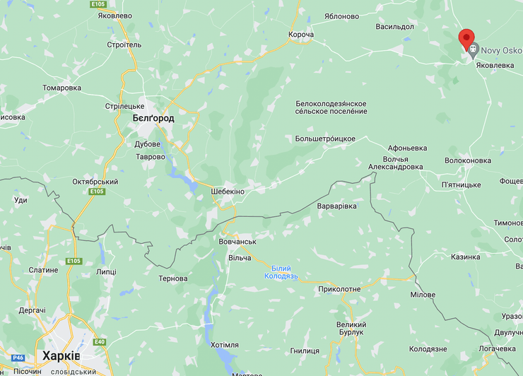 Новий Оскол карта