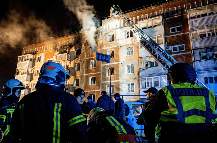 Последствия обстрелов "шахедами"