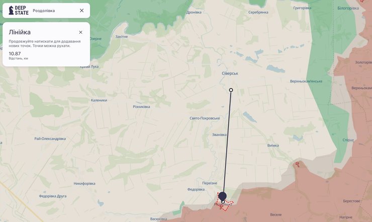 Бої на сході, Роздолівка, Сіверськ, Донецька область, Донбас, 16 липня, карта