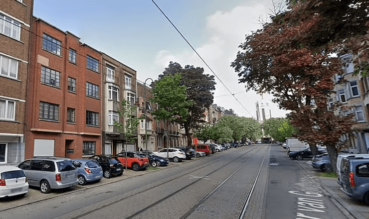 Вулиця, дорога, автомобілі, будинки, Брюссель, Бельгія