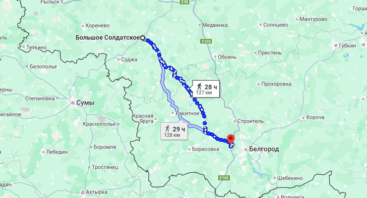 карта курська область, Велике Солдатське, Пушкарне, карта Велике Солдатське,