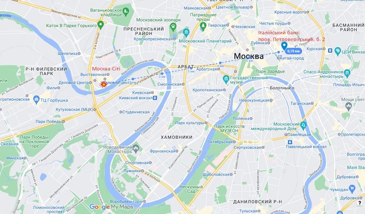 Офіс "Банку Інтеза" у Москві