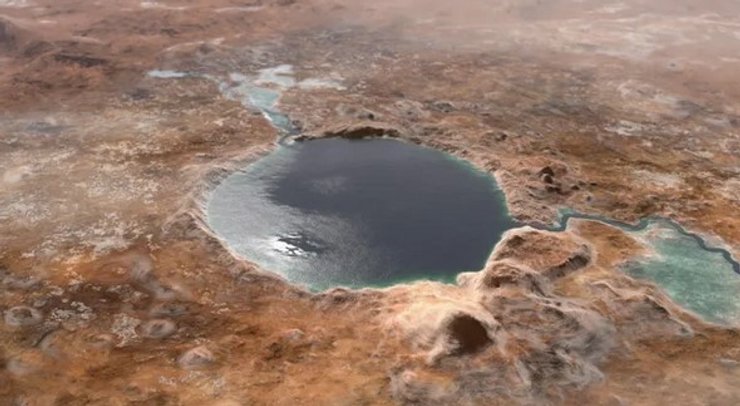 озеро, Марс