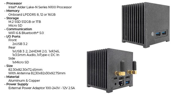 мини-пк, KUBB Mini, характеристики
