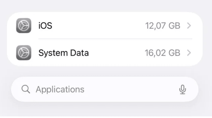 iOS 26 пам'ять телефону
