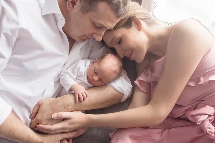 Юрий Горбунов и Катя Осадчая с сыном