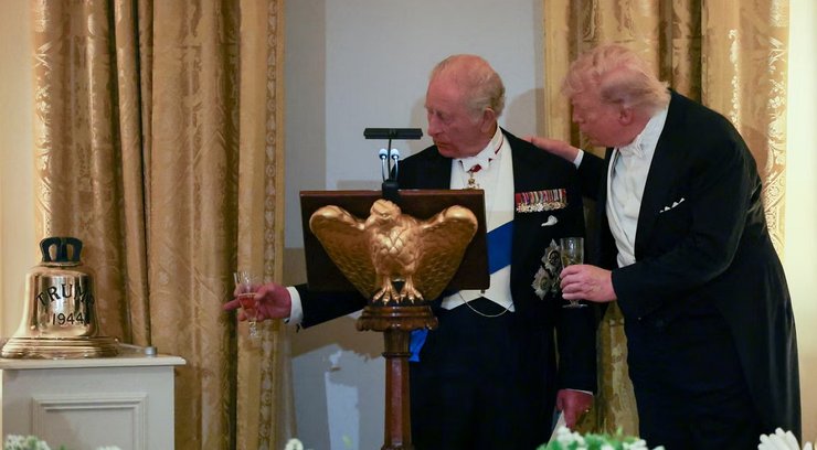 Король Чарльз и Дональд Трамп