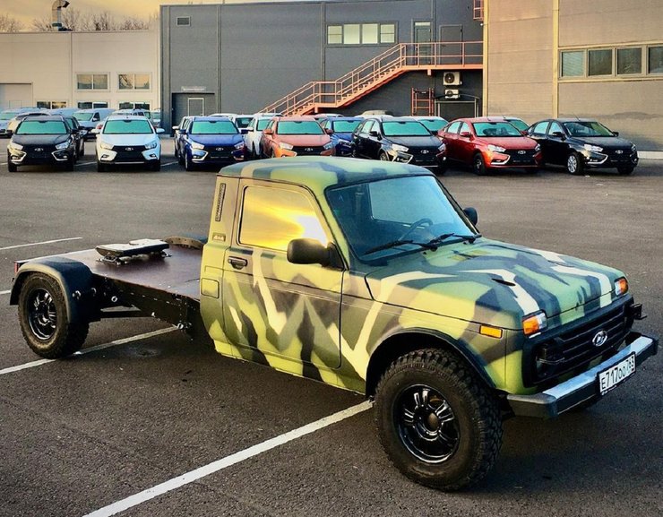 Автопоезд Нива, грузовая Нива, ВИС-2346, тюнинг Нивы