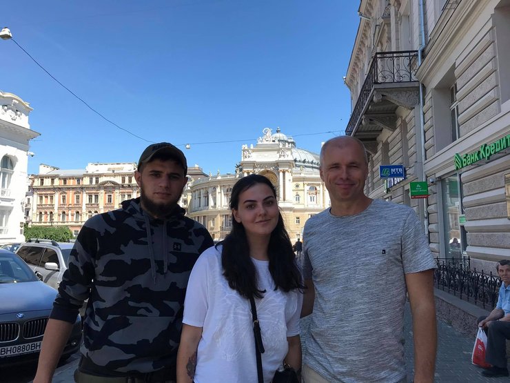 Олександр Бабіч із Дмитром Коцюбайло та Оленою Михайловою