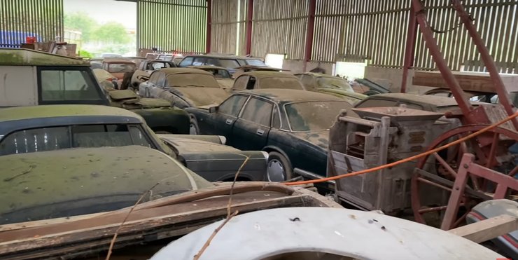 коллекция авто, Jaguar Mark 2, Porsche 911, Lotus Esprit, коллекция авто, заброшенные авто, ретро-авто