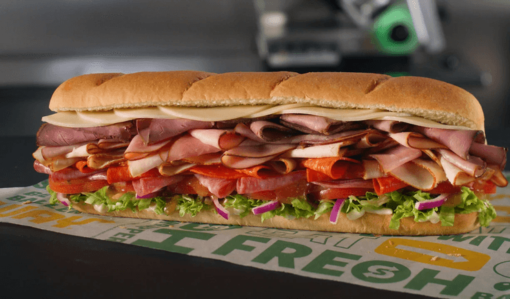 Сэндвич с салями, бутердрод, еда, колбаса, фастфут, бутерброд с колбасой