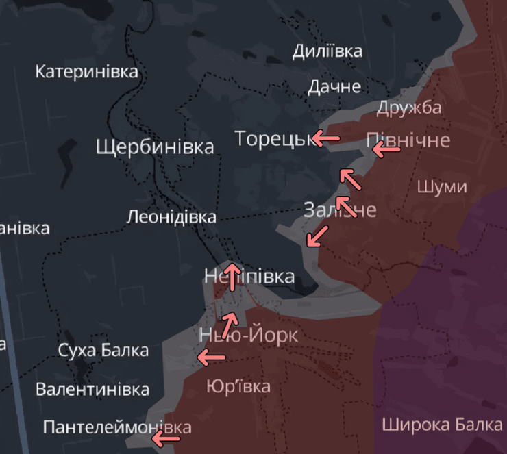 Карта боевых действий