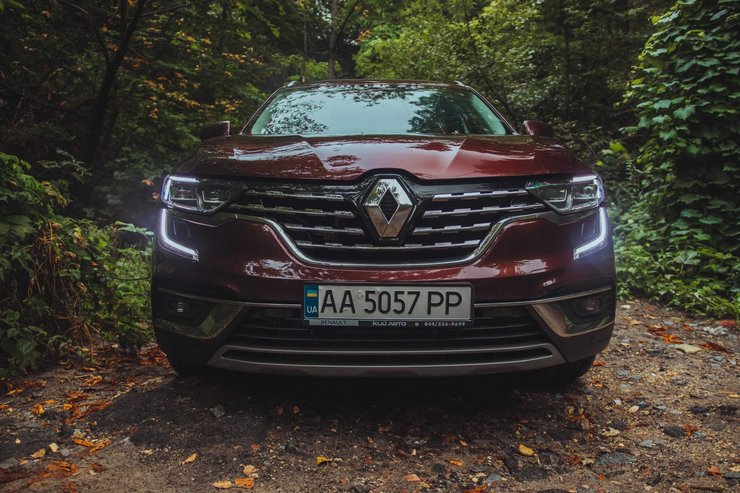renault koleos, вид спереди, новый рено, под капотом, двигатель, фото