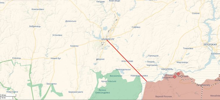 Кривой рог расстояние до ЛБС