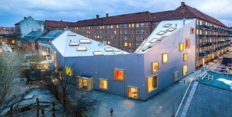 Копенгаген, архитектура для детей, детский дом культуры в Дании, остров Аматер