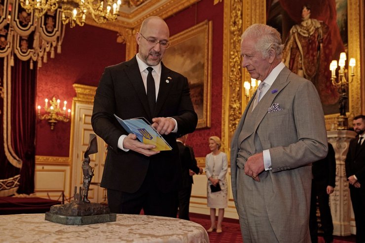 Король Чарльз ІІІ встретился с Денисом Шмыгалем