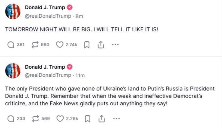 Мирные переговоры, Дональд Трамп, заявление 3 марта