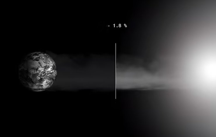 Ученые считают, что с помощью этих сфер можно будет отклонить 1,8% солнечного излучения и таким образом это приведет к значительному уменьшению уровня глобального потепления на Земле