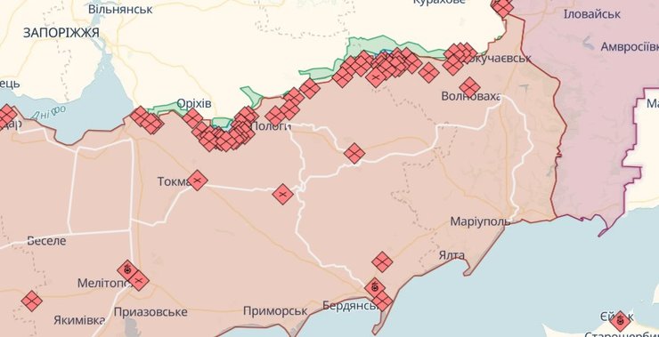 Карта боевых действий, Бердянский оттенок