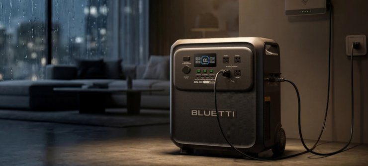 Bluetti Elite 400 на зарядці