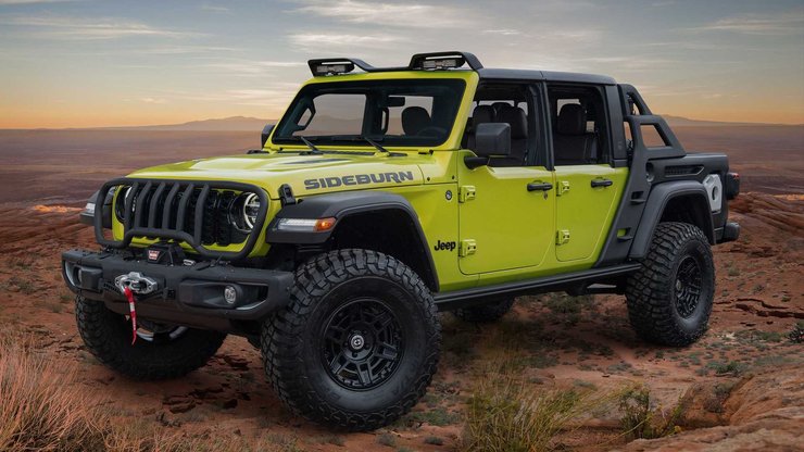 Jeep Gladiator Rubicon Sideburn, Jeep Wrangler, тюнінг Jeep Wrangler, тюнінг Jeep, нові Jeep
