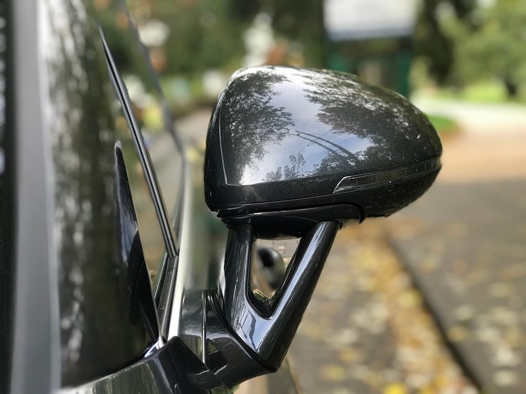 Porsche Macan 2021, тест-драйв Варшава Польща, дзеркало Порше Макан 2021