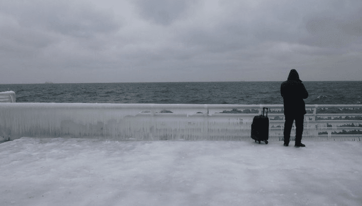 ланжерон лед пляж