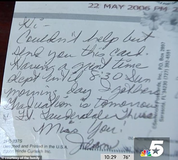 Листівка, яка прийшла із запізненням на 17 років назад