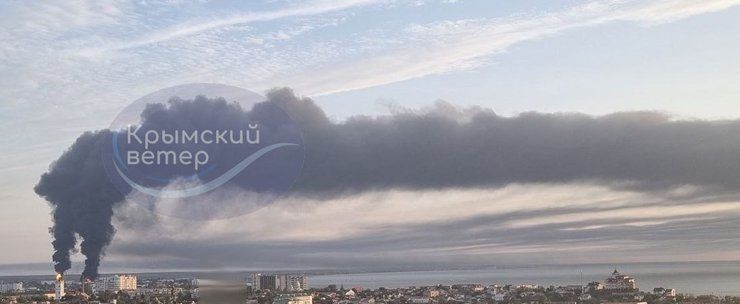 Крым, нефтебаза, взрывы