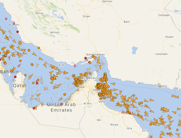 Ормузька протока карта За день через Ормузьку протоку проходить приблизно п"ята частина світової торгівлі нафти
