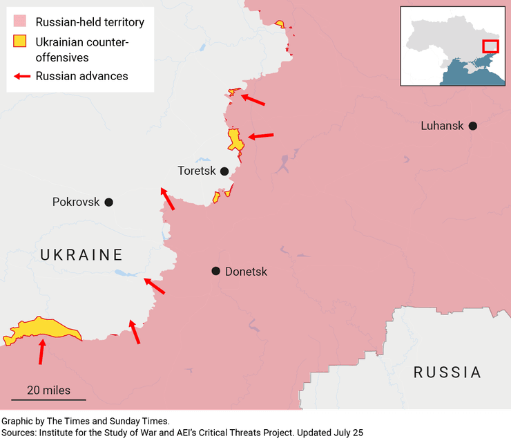 ВС РФ движутся в направлении Покровска