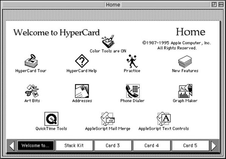 У Apple был монохромный интерфейс