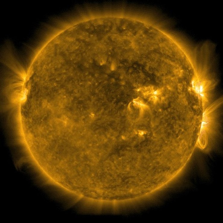 солнце вспышка