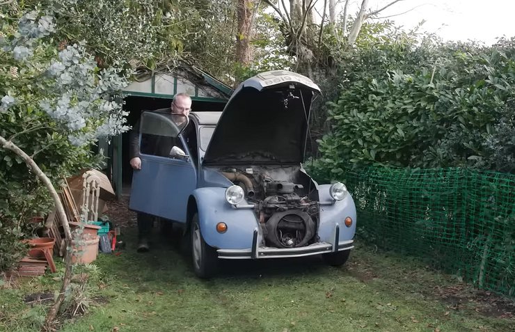 Citroen 2CV, Citroen 2CV 1985, двигатель Citroen 2CV, капсула времени