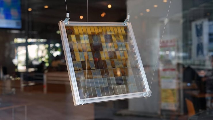 Солнечные панели, DSSC, солнечный элемент, фото