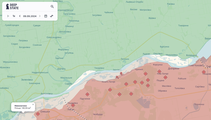 Карта ISW: дельта Дніпра