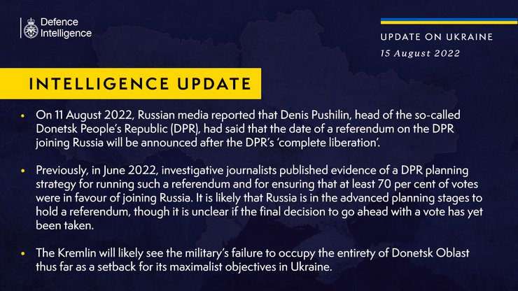 Разведка Британия референдум волеизъявление Донбасс аннексия боевики оккупанты Россия