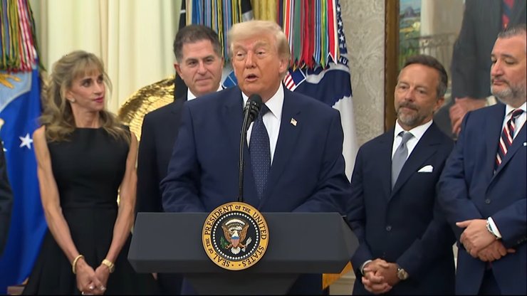 Дональд Трамп, Майкл Делл, Сьюзан Делл