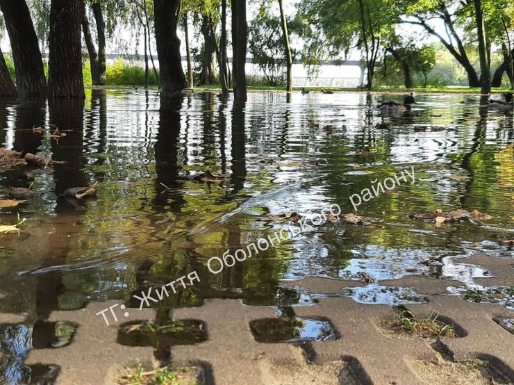 підтоплення на Оболоні, підтоплення оболоні, підвищення рівня води у дніпрі, підтоплення оболоні, підтоплення парку Наталка, підйом води у Дніпрі, підвищення рівня води у дніпрі, береги оболоні підтоплені, у дніпрі піднявся рівень води, у дніпрі піднялася вода