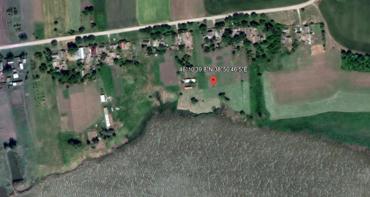 А-50, место падения, карта, хутор Трудовая Ирмения