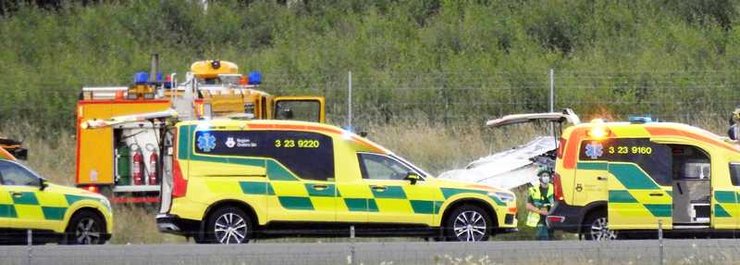 скорая, пожарные, аэропорт, швеция, фото