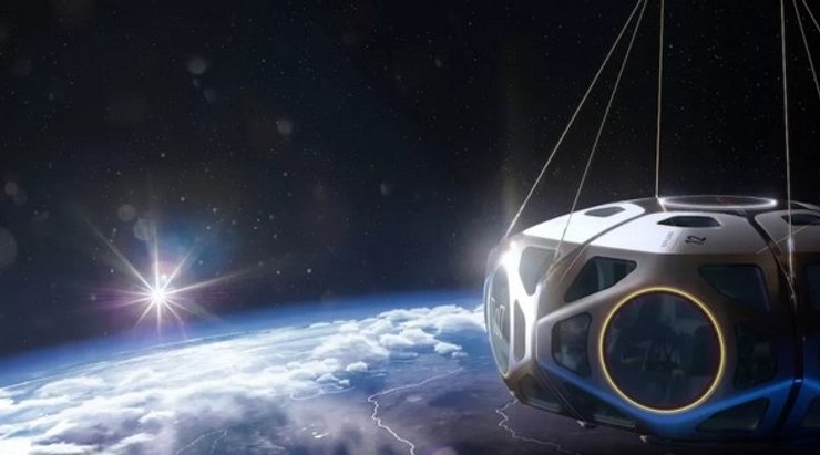 Капсула Explorer, стратосфера Земли, космос