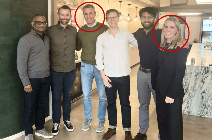 Энди Байрон и Кристин Кебот на работе