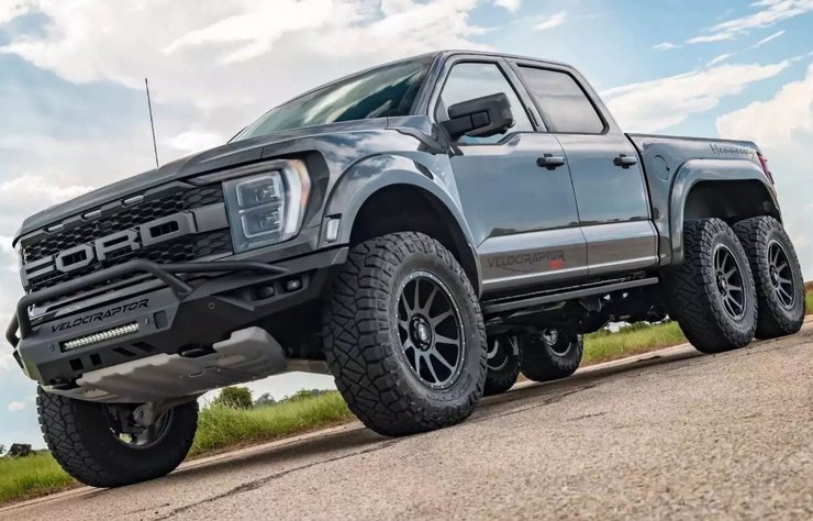 пикап Ford F-150, пикап Ford, Ford F-150, Hennessey VelociRaptor 6x6, Hennessey VelociRaptor, тюнинг Ford F-150
