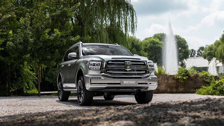 китайский внедорожник, вид спереди и сбоку, новый внедорожник из Китая, Great Wall Tank 500