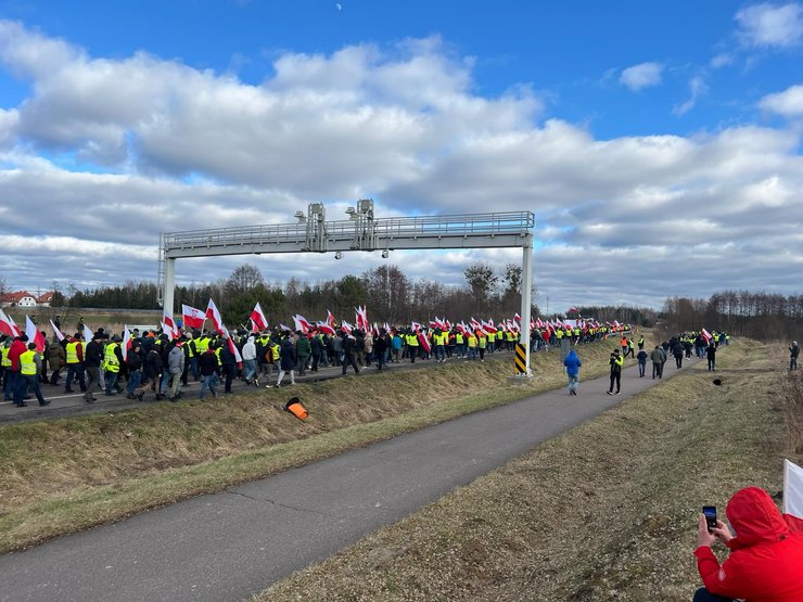 Блокада границы Польши