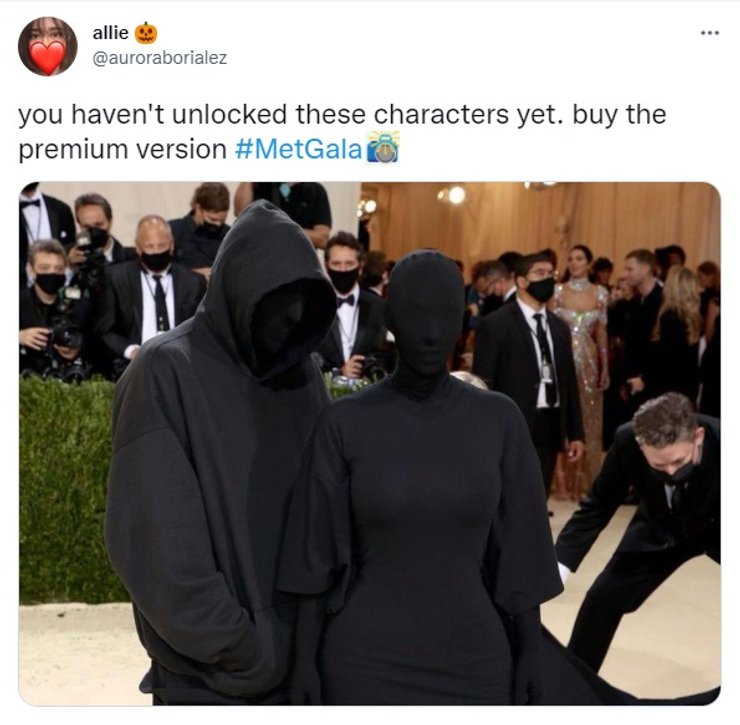 ким кардашьян, Met Gala 2021, мем