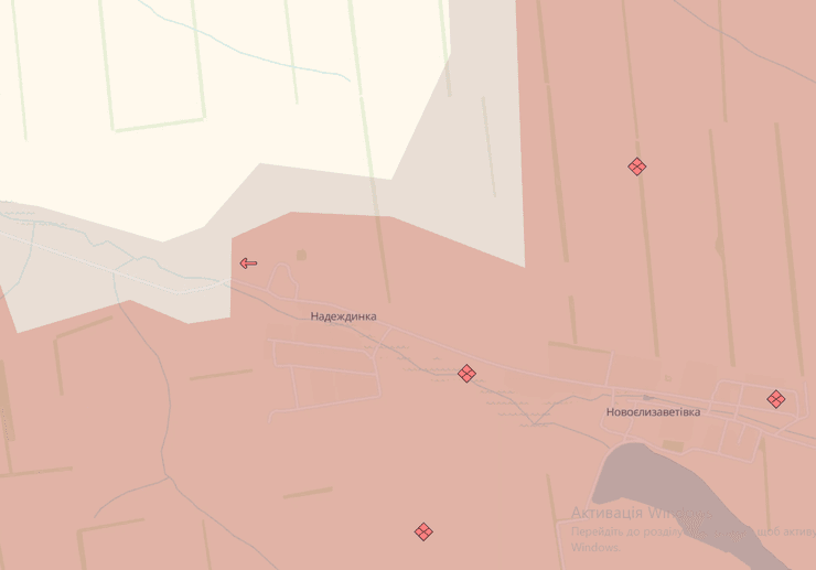 Надіївка на мапі